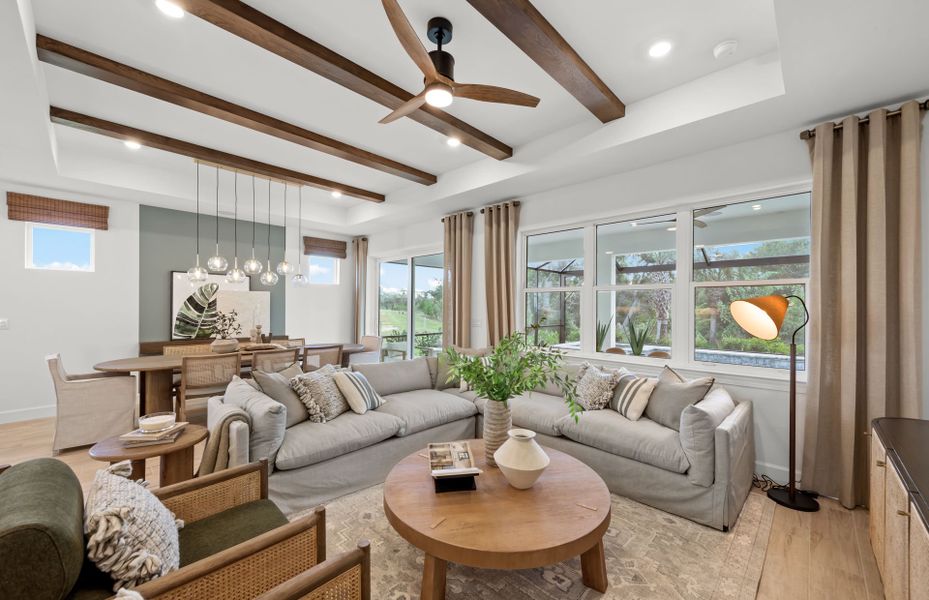 Representative furnished interior of a home built from the Palmary by Pulte Homes in Shores at Stillwater, Englewood (Image 20).