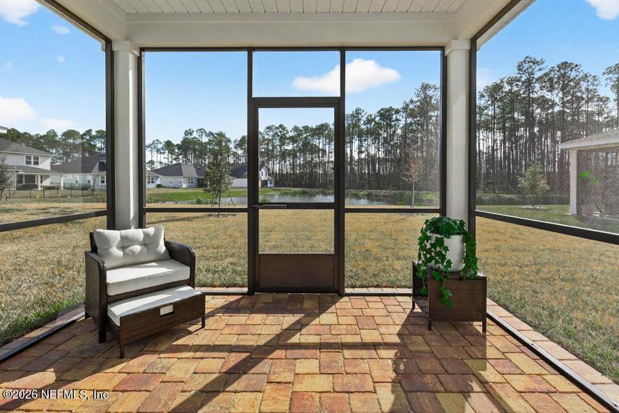Exterior details and patio area of a home in Trailmark, St. Augustine (Image 4). Exterior details and patio area of a home in Trailmark, St. Augustine (Image 4).