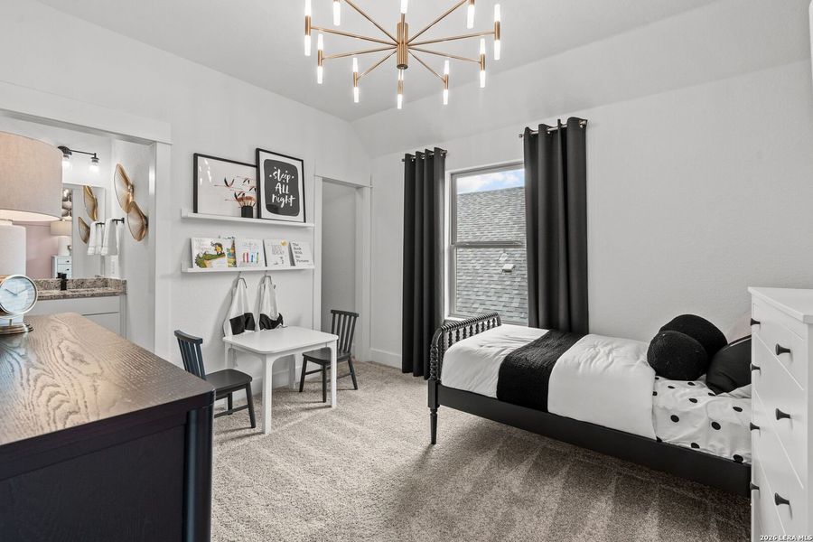 Furnished interior view inside a new home in Bison Ridge, San Antonio (Image 29).