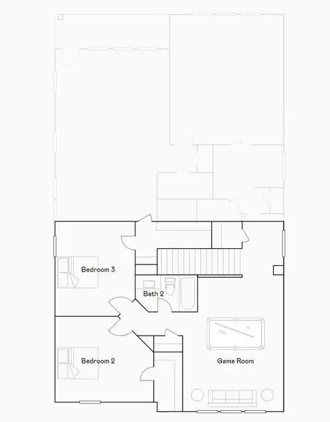 2D floor plan layout of this home in The Grand Prairie, Hockley, TX (Image 3).
