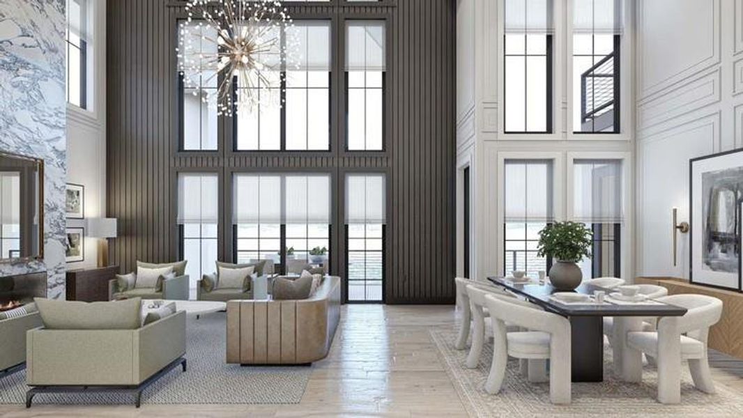 Furnished interior view inside a new home in , Marble Falls (Image 2). Furnished interior view inside a new home in , Marble Falls (Image 2).