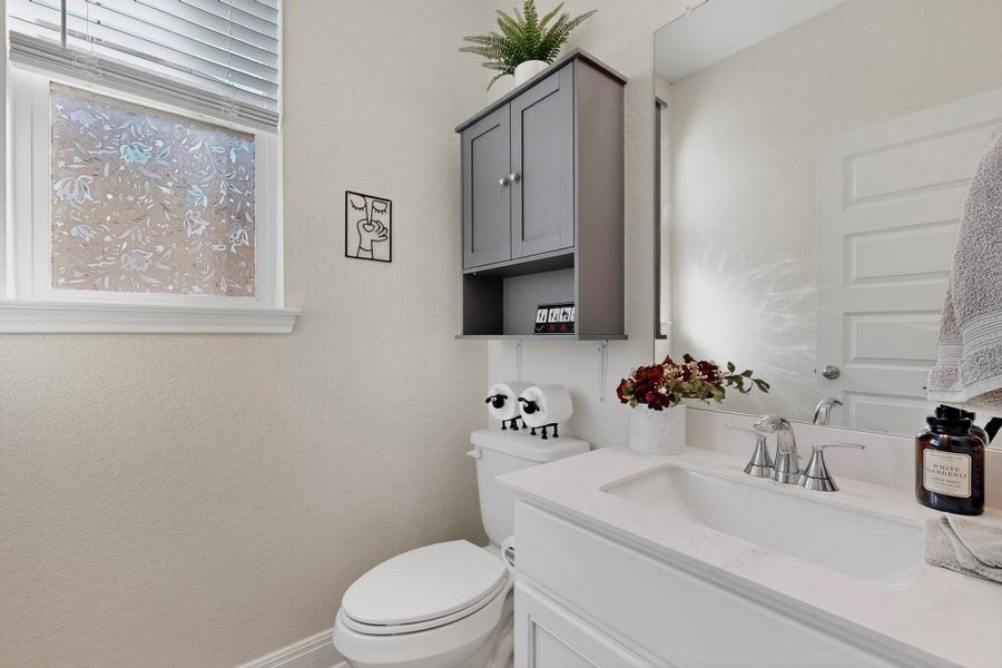 Main level half bath