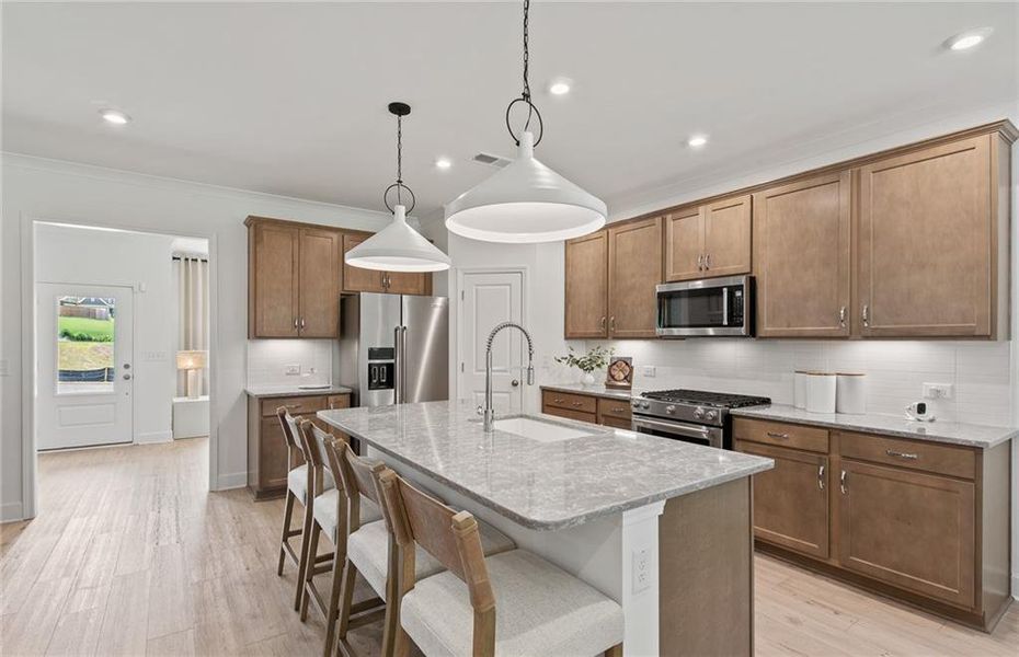 Furnished interior view inside a new home in Watermist at Mirror Lake, Villa Rica (Image 14).
