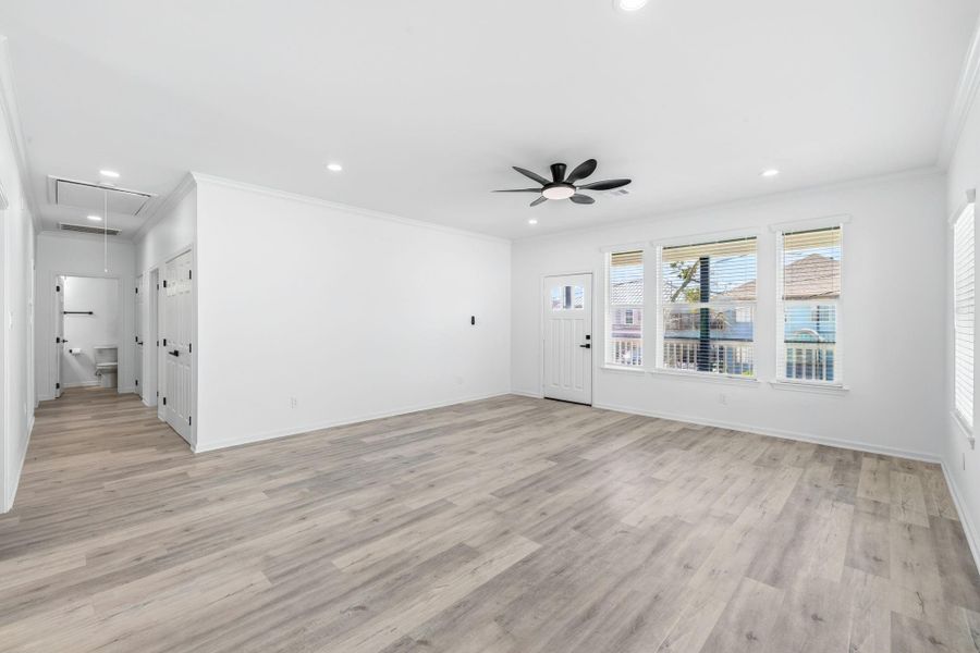 Spacious, unfurnished interior of a new home in , La Porte (Image 33). Spacious, unfurnished interior of a new home in , La Porte (Image 33).