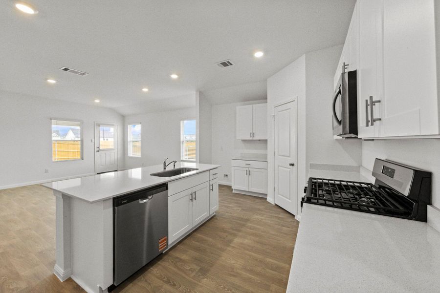 Furnished interior view inside a new home in , San Marcos (Image 8).