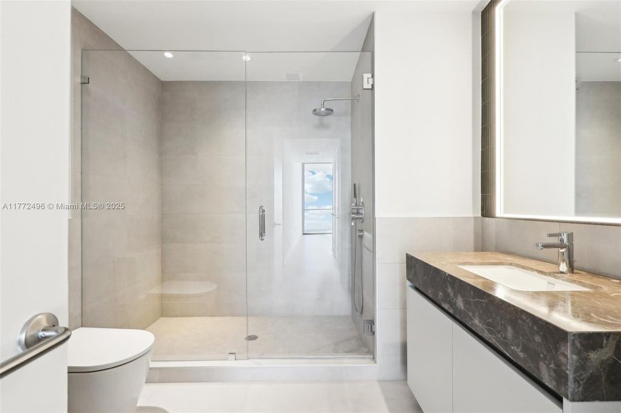 Furnished interior view inside a new home in , Miami Beach (Image 9).