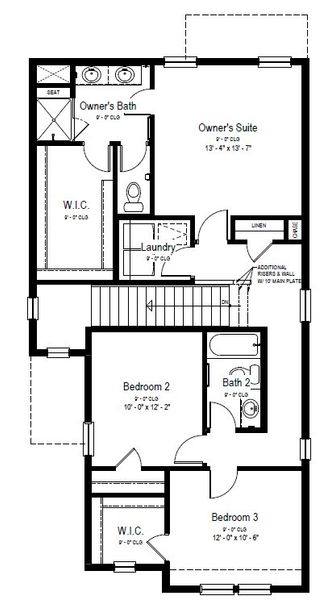 2D floor plan layout for the The Stonebridge by View Homes in Aspen Meadows-4, Colorado Springs, CO (Image 4). 2D floor plan layout for the The Stonebridge by View Homes in Aspen Meadows-4, Colorado Springs, CO (Image 4).