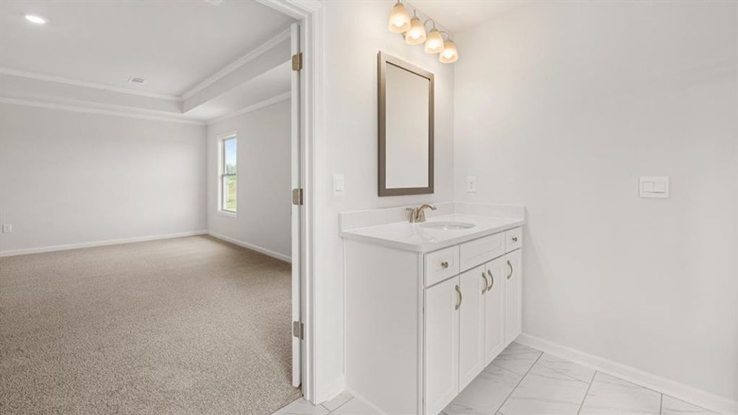 Furnished interior view inside a new home in Thalley Creek Estates, Cumming (Image 11).
