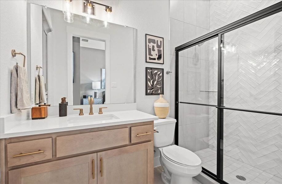 Furnished interior view inside a new home in Sweetwater, Austin (Image 58).