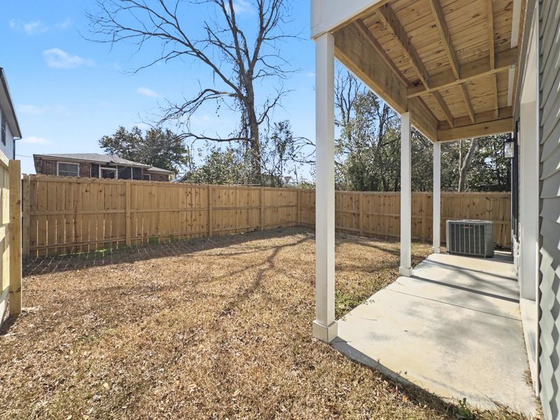 Exterior details and patio area of a home in , North Charleston (Image 3).