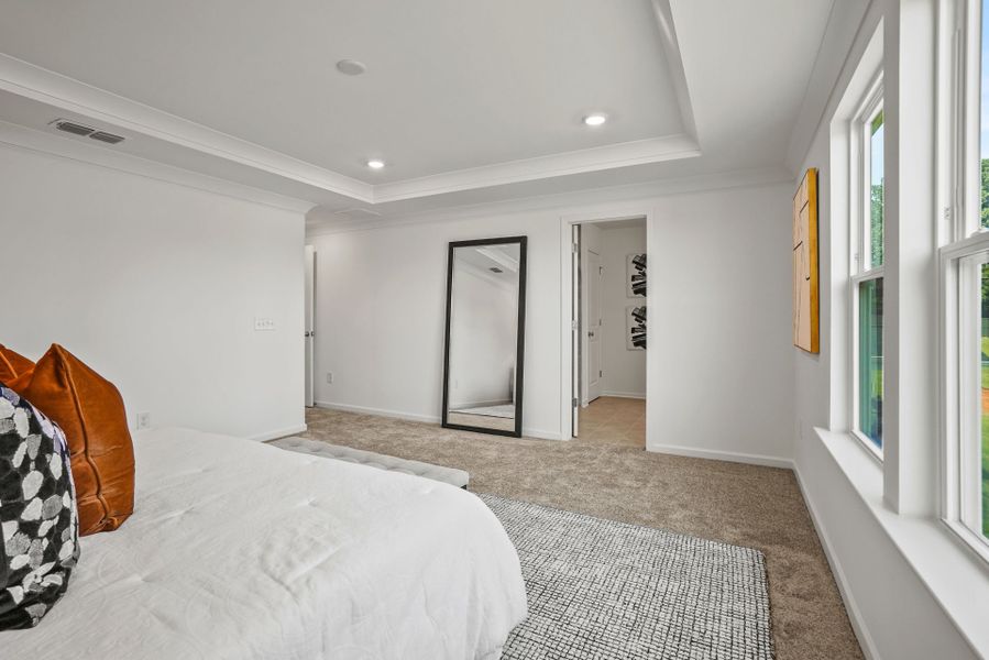 Representative furnished interior of a home built from the Aspire by Pulte Homes in Stewarts Landing, Charlotte (Image 29).