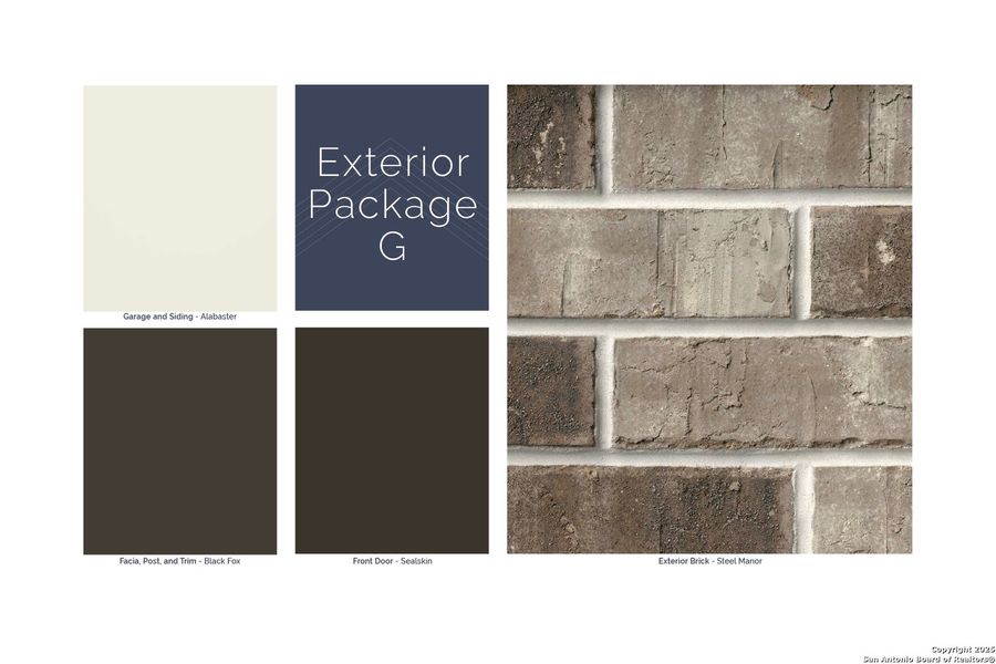 Sample of building materials used in homes in Chaparral Ranch, Floresville (Image 17).