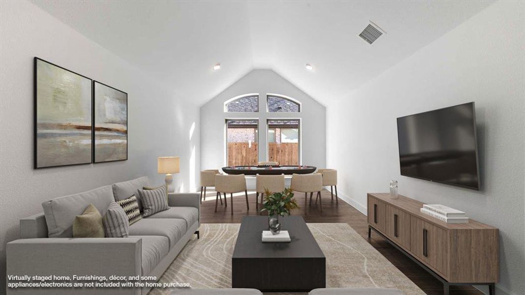 Furnished interior view inside a new home in Devonshire - Reserve 50', Forney (Image 12).