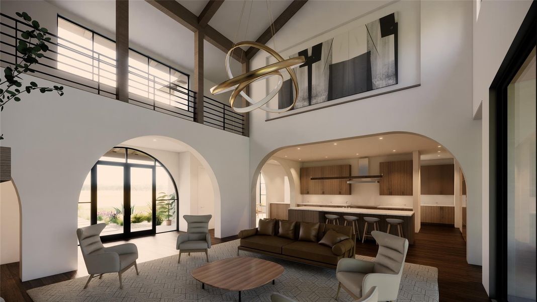 Furnished interior view inside a new home in , Austin (Image 8).