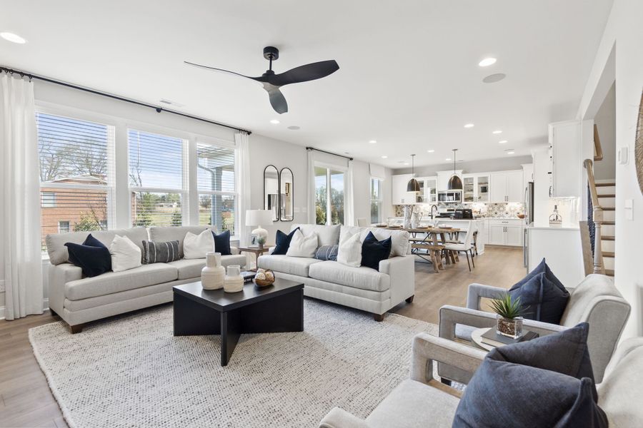 Representative furnished interior of a home built from the Somerset by Taylor Morrison in River Falls, Tega Cay (Image 12).
