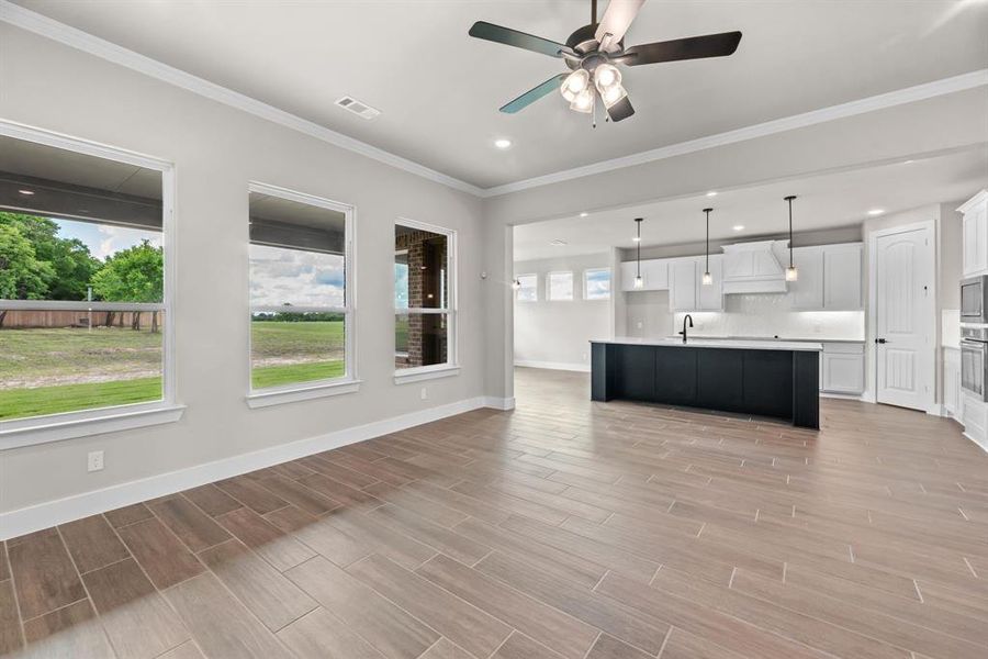 Furnished interior view inside a new home in Fannin Ranch, Leonard (Image 6). Furnished interior view inside a new home in Fannin Ranch, Leonard (Image 6).