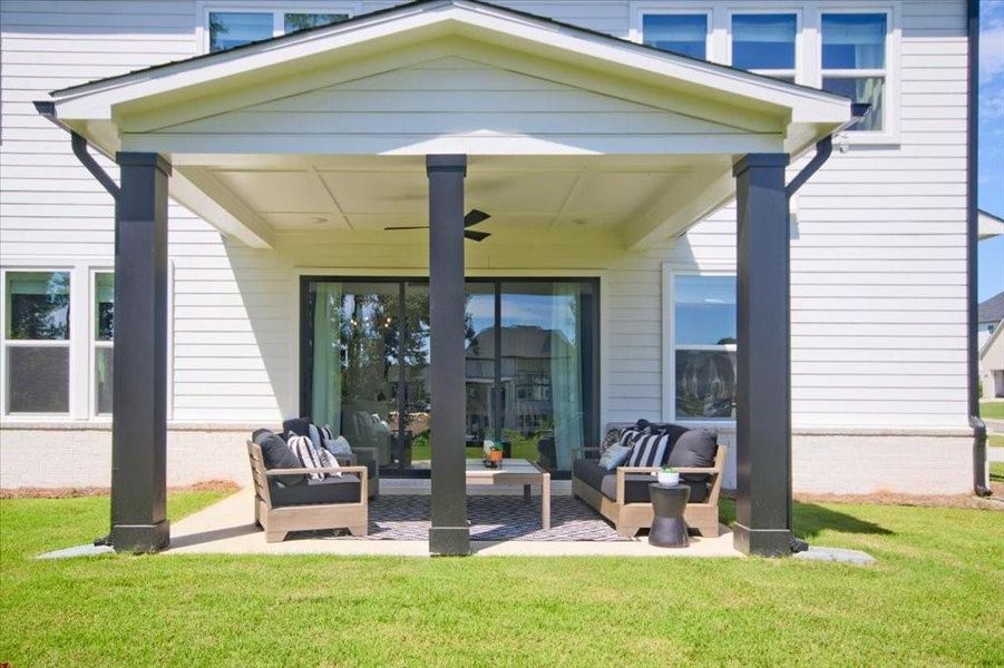 Exterior details and patio area of a home in , Cumming (Image 26).