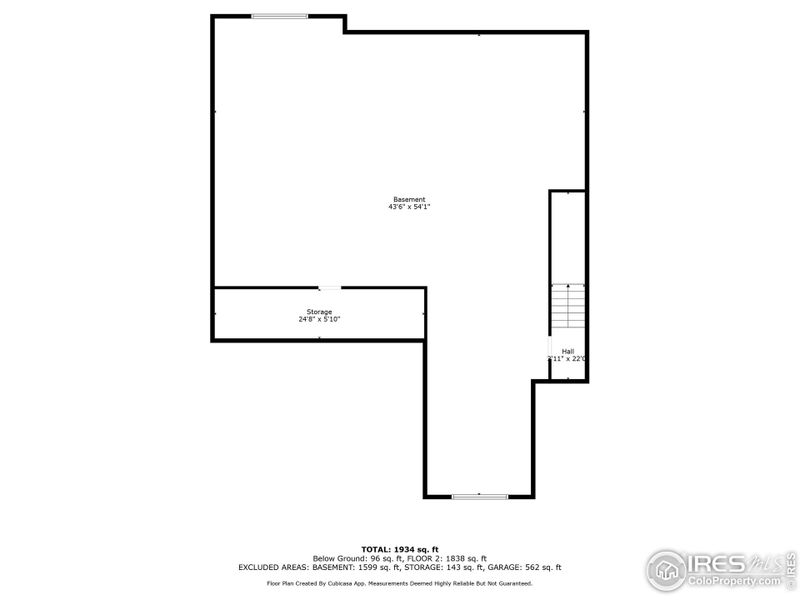 Basement floor plan