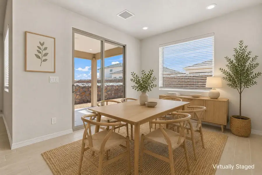 Furnished interior view inside a new home in Desert Breeze, Horizon City (Image 4).