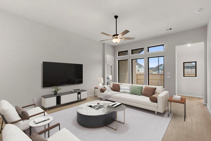 Furnished interior view inside a new home in Escondido, Magnolia (Image 11). Furnished interior view inside a new home in Escondido, Magnolia (Image 11).