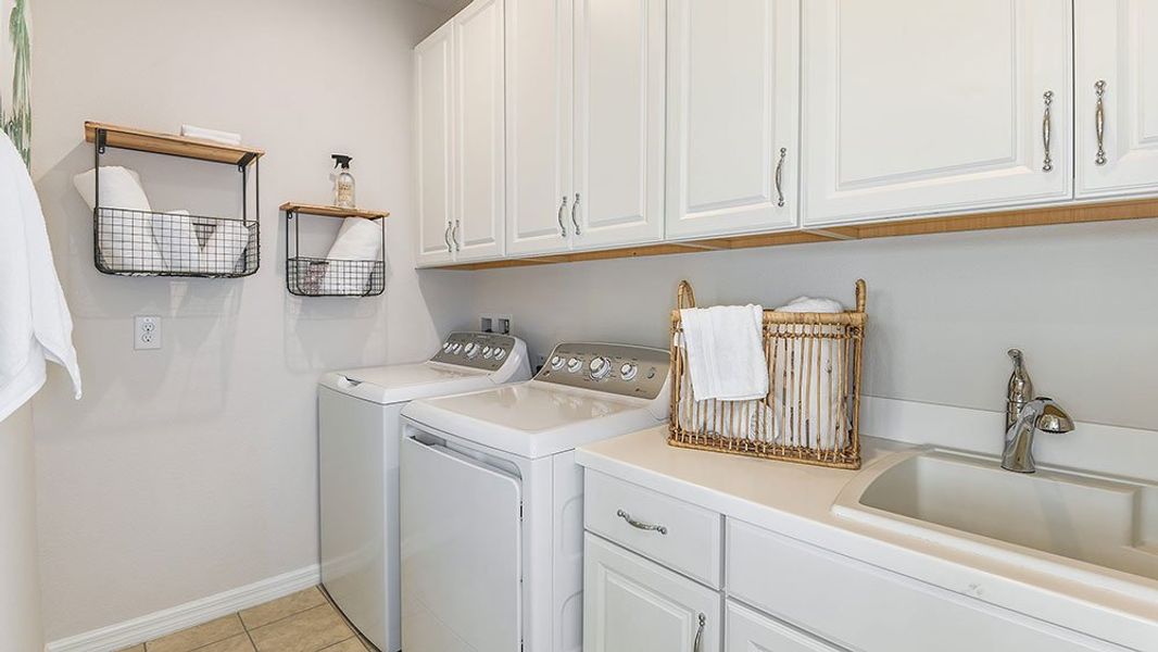 Representative furnished interior of a home built from the Newberry by Taylor Morrison in The Waters at Center Lake Ranch, St. Cloud (Image 7).