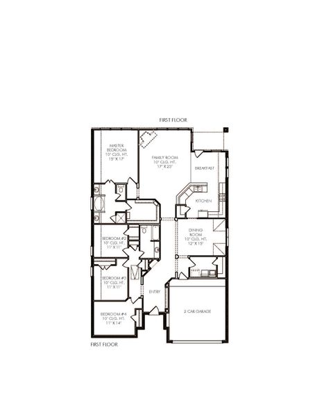 2D floor plan layout for the Gloster by Century Communities in Town Creek Crossing, Montgomery, TX (Image 2). 2D floor plan layout for the Gloster by Century Communities in Town Creek Crossing, Montgomery, TX (Image 2).