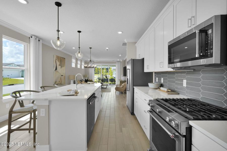 Furnished interior view inside a new home in Summer Bay at Grand Oaks, St. Augustine (Image 34).