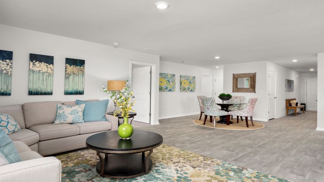 Representative furnished interior of a home built from the KERRY by D.R. Horton in The Meadows at Wildwood Village, Shallotte (Image 16). Representative furnished interior of a home built from the KERRY by D.R. Horton in The Meadows at Wildwood Village, Shallotte (Image 16).