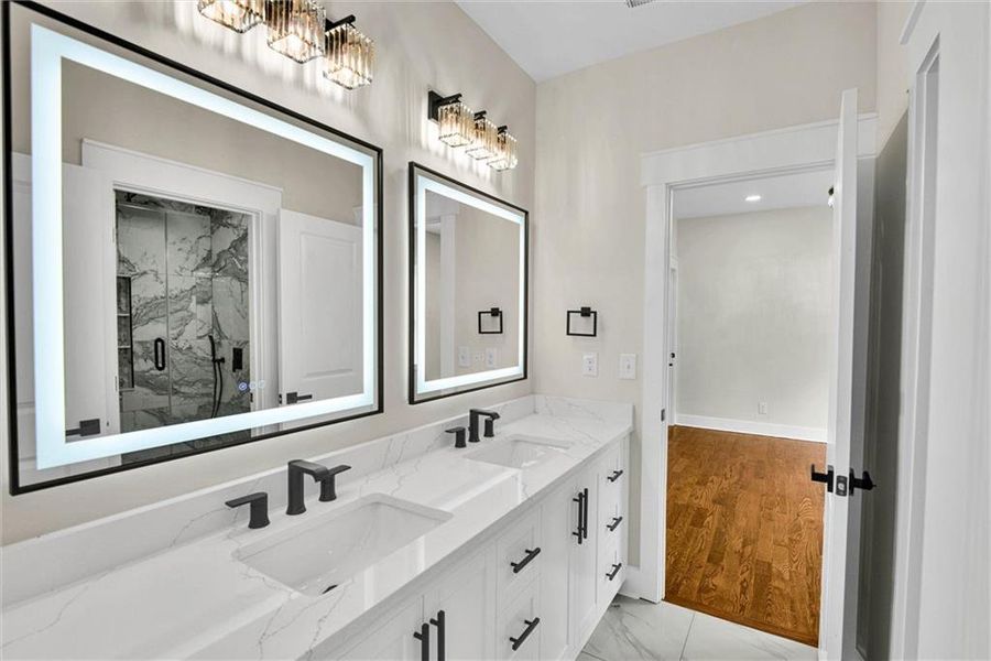 Furnished interior view inside a new home in , Snellville (Image 44).