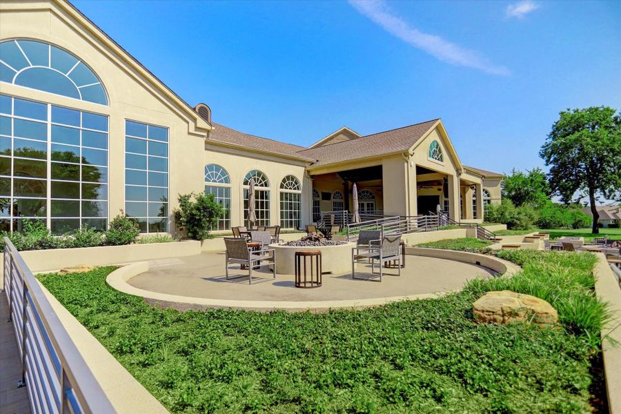 Sit around the Fire Pit on chilly nights and enjoy the view of the Golf Course and Lake