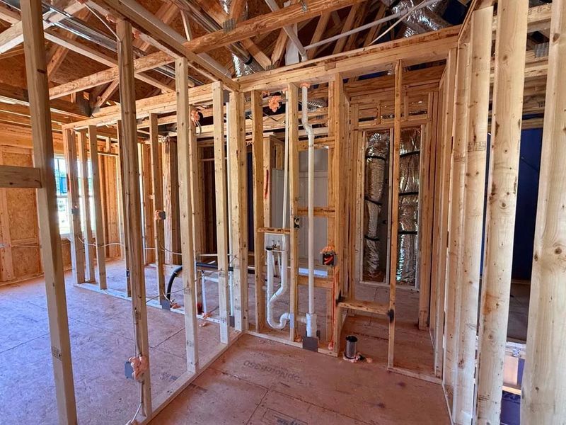 Laundry Room Construction Progress