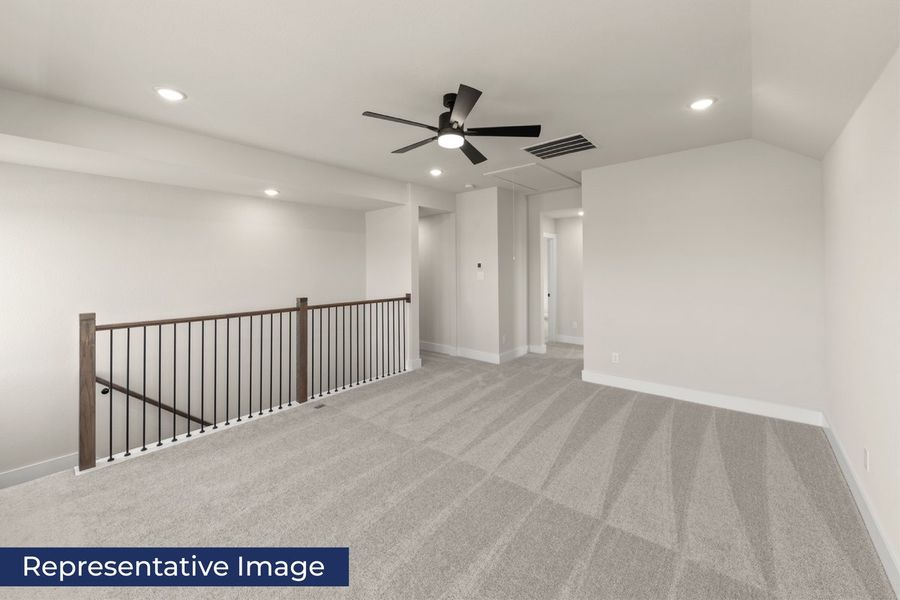 Representative unfurnished interior of a home built from the Reagan Select F by First Texas Homes in Parkside, Denton (Image 17).