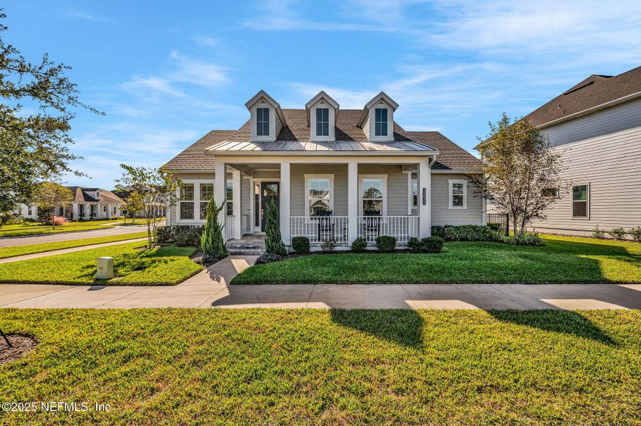 Front exterior of a new home in Seven Pines, Jacksonville, FL, highlighting curb appeal (Image 22). Front exterior of a new home in Seven Pines, Jacksonville, FL, highlighting curb appeal (Image 22).