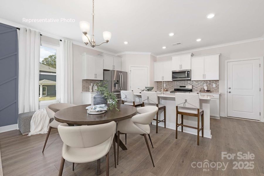 Furnished interior view inside a new home in Sanctuary at Southgate, Indian Trail (Image 8).