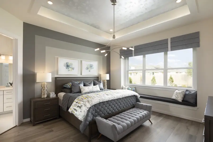 Furnished interior view inside a new home in University Heights, Round Rock (Image 10). Furnished interior view inside a new home in University Heights, Round Rock (Image 10).