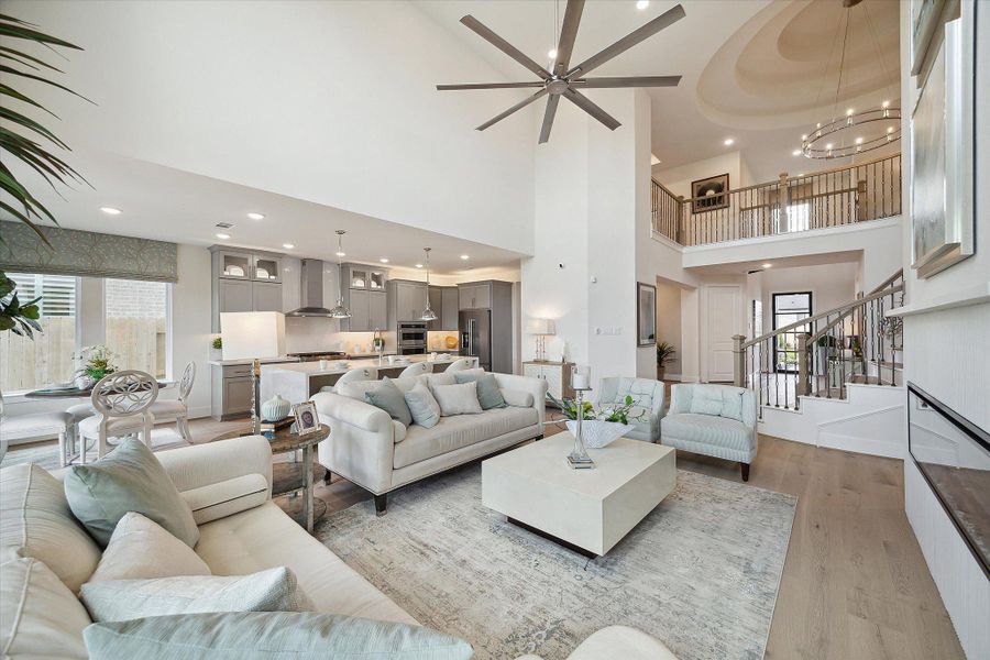 Representative furnished interior of a home built from the The Carter Z by Westin Homes in The Woodlands Hills – 65', Willis (Image 7).