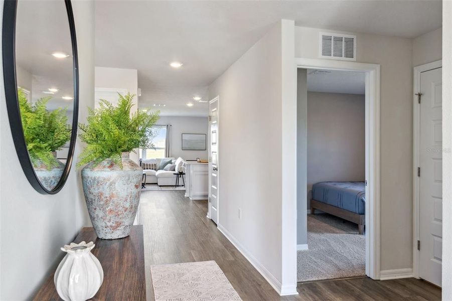 Furnished interior view inside a new home in Willowbrook South, Winter Haven (Image 7). Furnished interior view inside a new home in Willowbrook South, Winter Haven (Image 7).