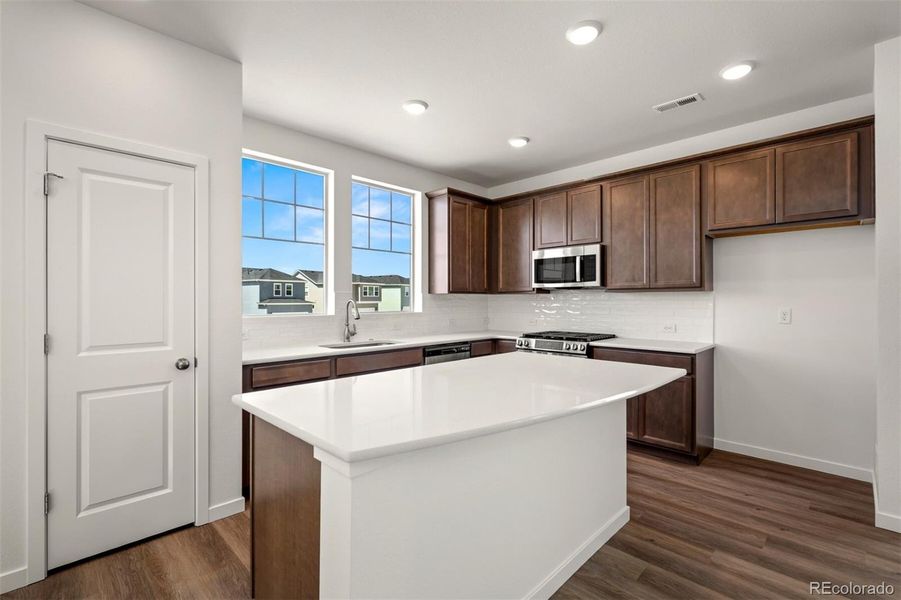 Furnished interior view inside a new home in Revel Crossing at Wolf Ranch – The Ascent Collection, Colorado Springs (Image 10).