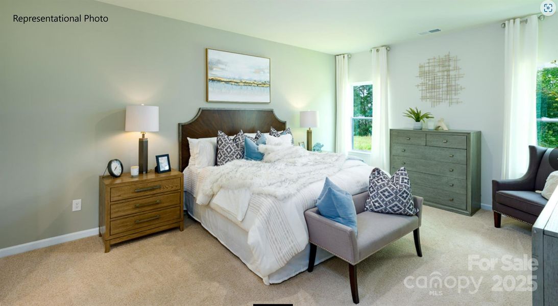 Furnished interior view inside a new home in Brinkley Ridge, Kings Mountain (Image 16).