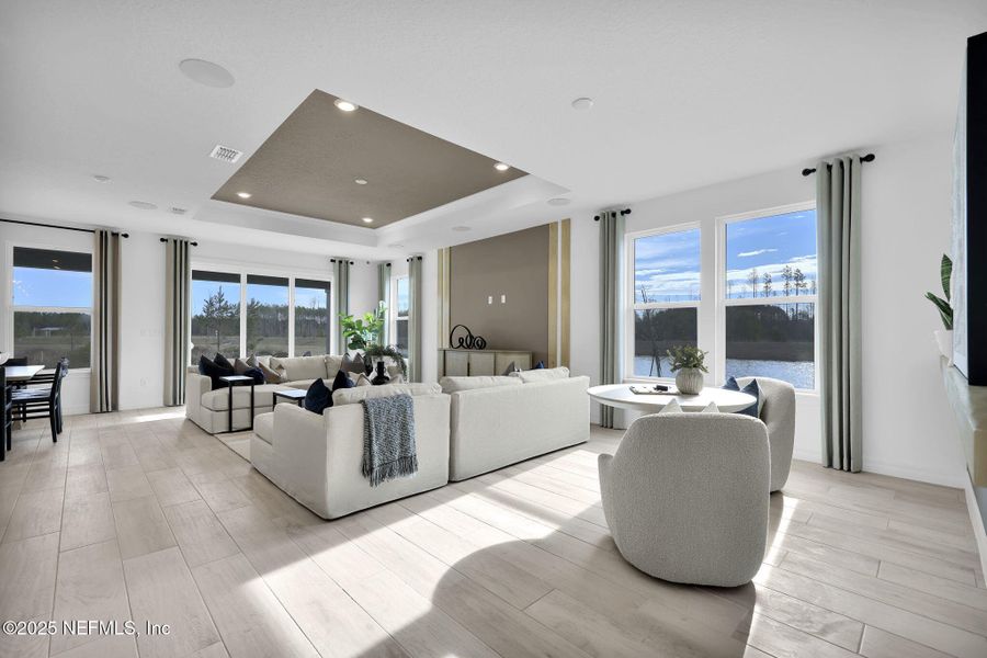 Furnished interior view inside a new home in Hawthorn Park at Wildlight, Yulee (Image 4).
