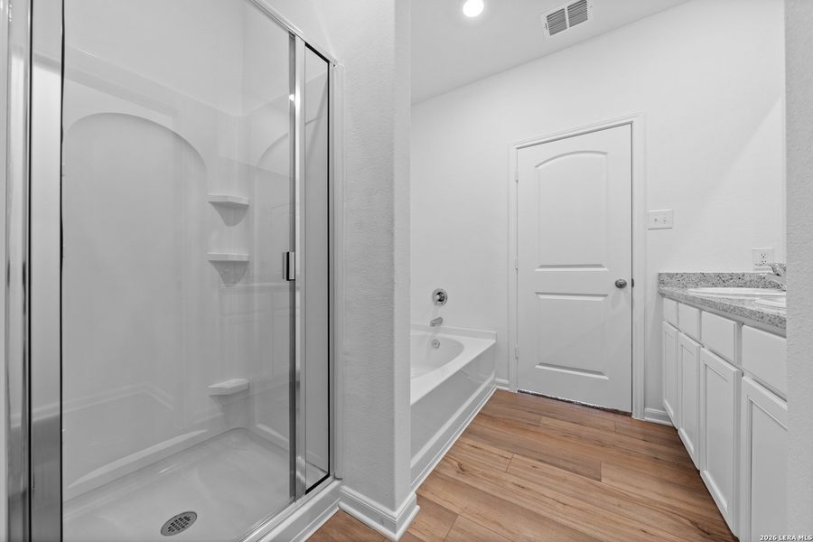 Furnished interior view inside a new home in Preserve at Medina, Von Ormy (Image 10).