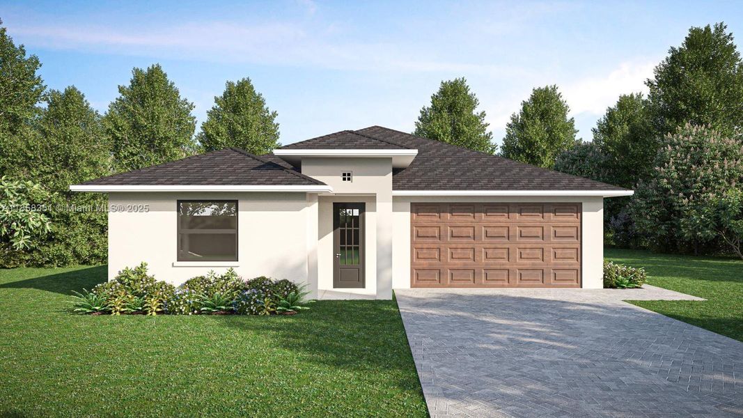 Front exterior of a new home in , Port Charlotte, FL, highlighting curb appeal (Image 1).