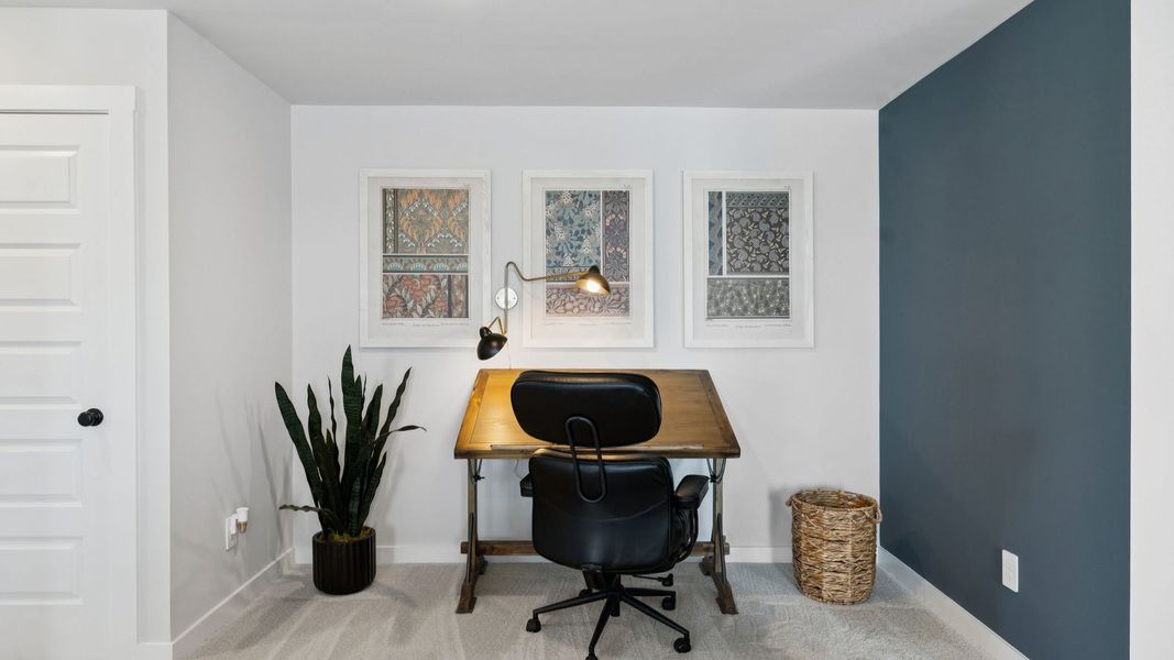 Representative furnished interior of a home built from the MILFORD A by D.R. Horton in Pottsview, Smyrna (Image 37).