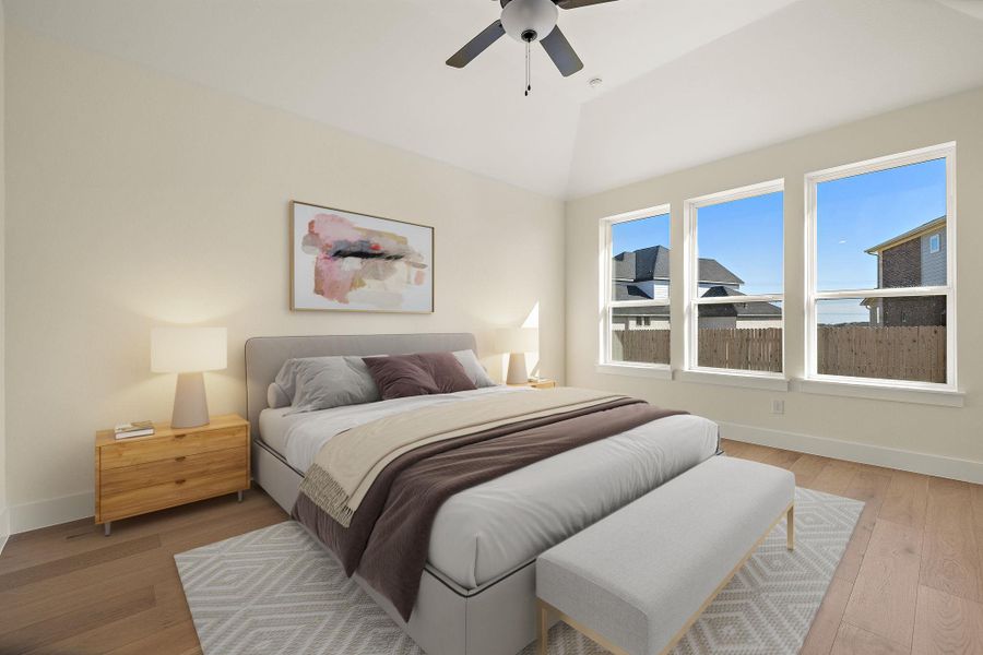 Furnished interior view inside a new home in Blackhawk in Pflugerville, Pflugerville (Image 12).