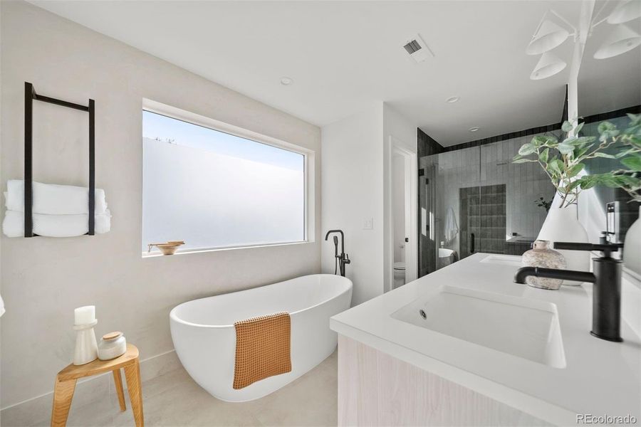 Furnished interior view inside a new home in , Denver (Image 33).