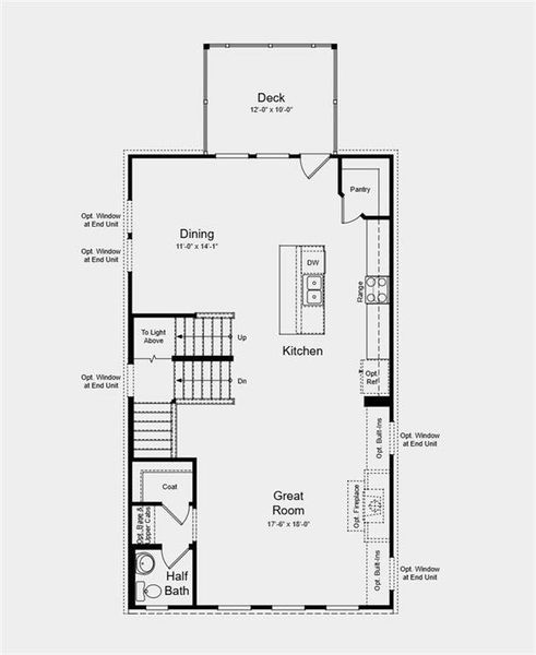 2D floor plan layout of this home in Rosewood Farm, Lawrenceville, GA (Image 3).