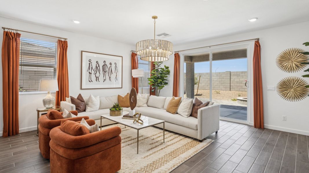 Representative furnished interior of a home built from the Laveen by D.R. Horton in The Ridge at Stone Butte, Phoenix (Image 10).