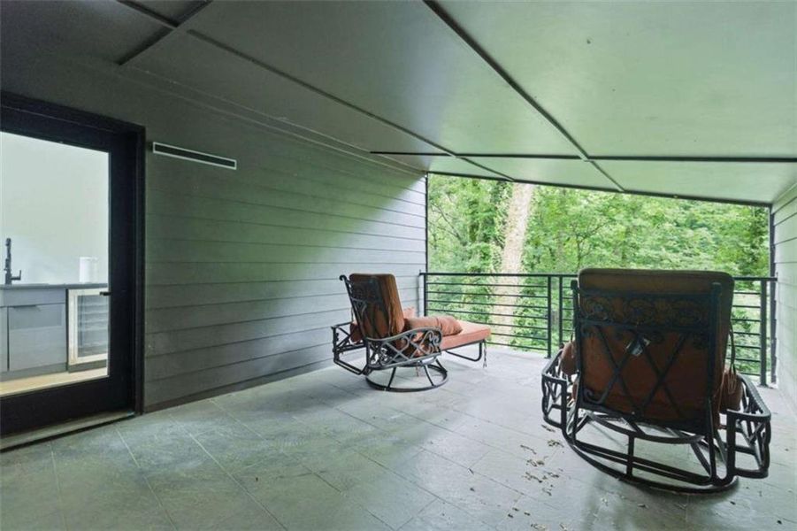 Exterior details and patio area of a home in , Atlanta (Image 31). Exterior details and patio area of a home in , Atlanta (Image 31).