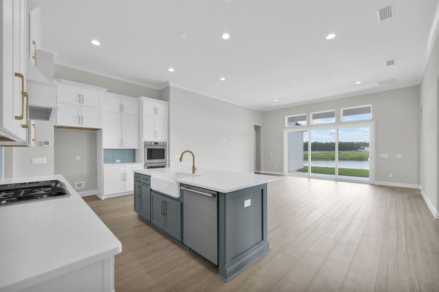 Representative furnished interior of a home built from the Tomoka by Riverside Homes in Hidden Creek at SilverLeaf Phase 1, St. Augustine (Image 15).