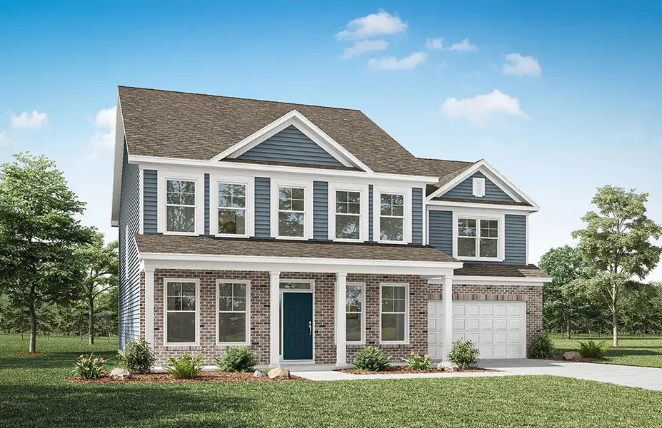 Representative exterior photo of a completed home built from the Colfax by Eastwood Homes in The Enclave at Laurelbrook, Sherrills Ford, NC (Image 6).